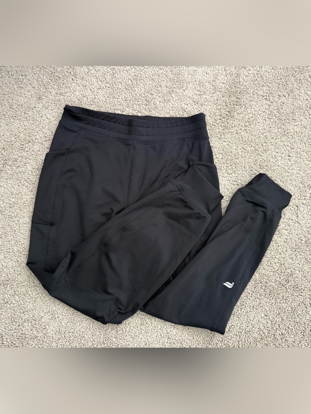 Fabletics Black Track Jogger Pants